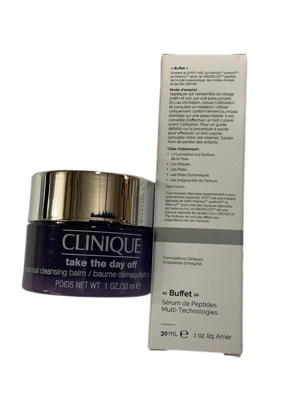 Clinique Take The Day Off Cleansing Balm + The Ordinary Buffet Serum Bundle NEW